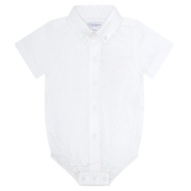White Pima Cotton Onesie Shirt - HoneyBug 