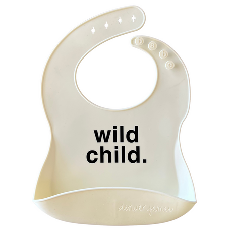 Silicone Bib- Wild Child - HoneyBug 