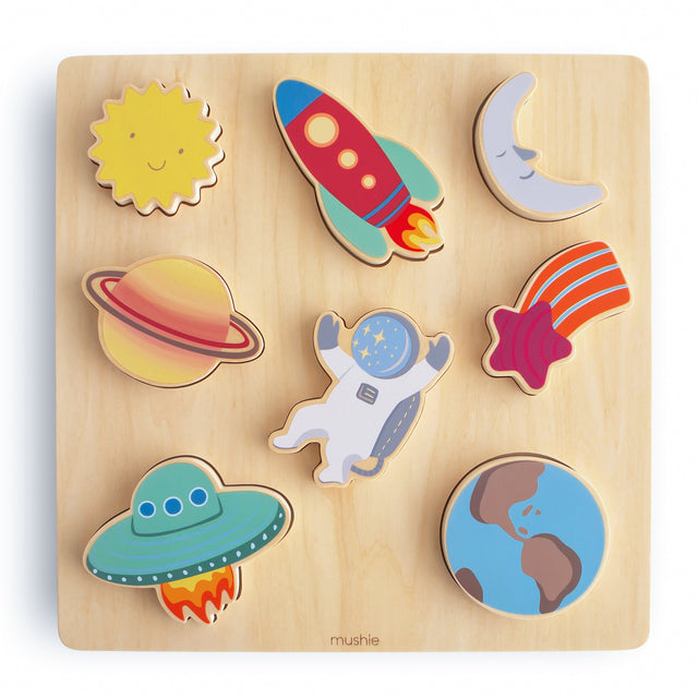 Wooden Space Puzzle - HoneyBug 