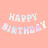 HBD Banner - Iridescent Foil Banner