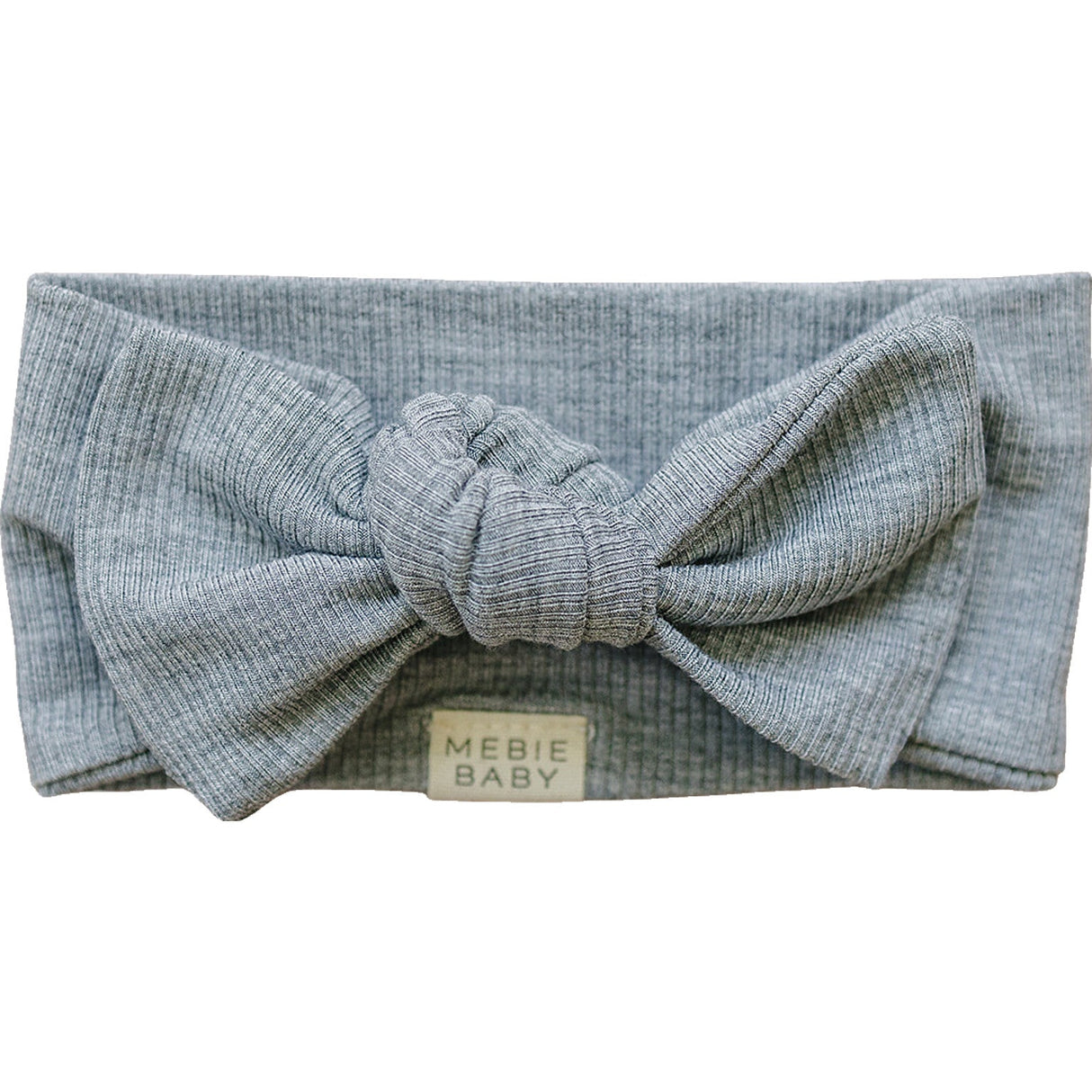 Heather Grey Ribbed Bamboo Head Wrap