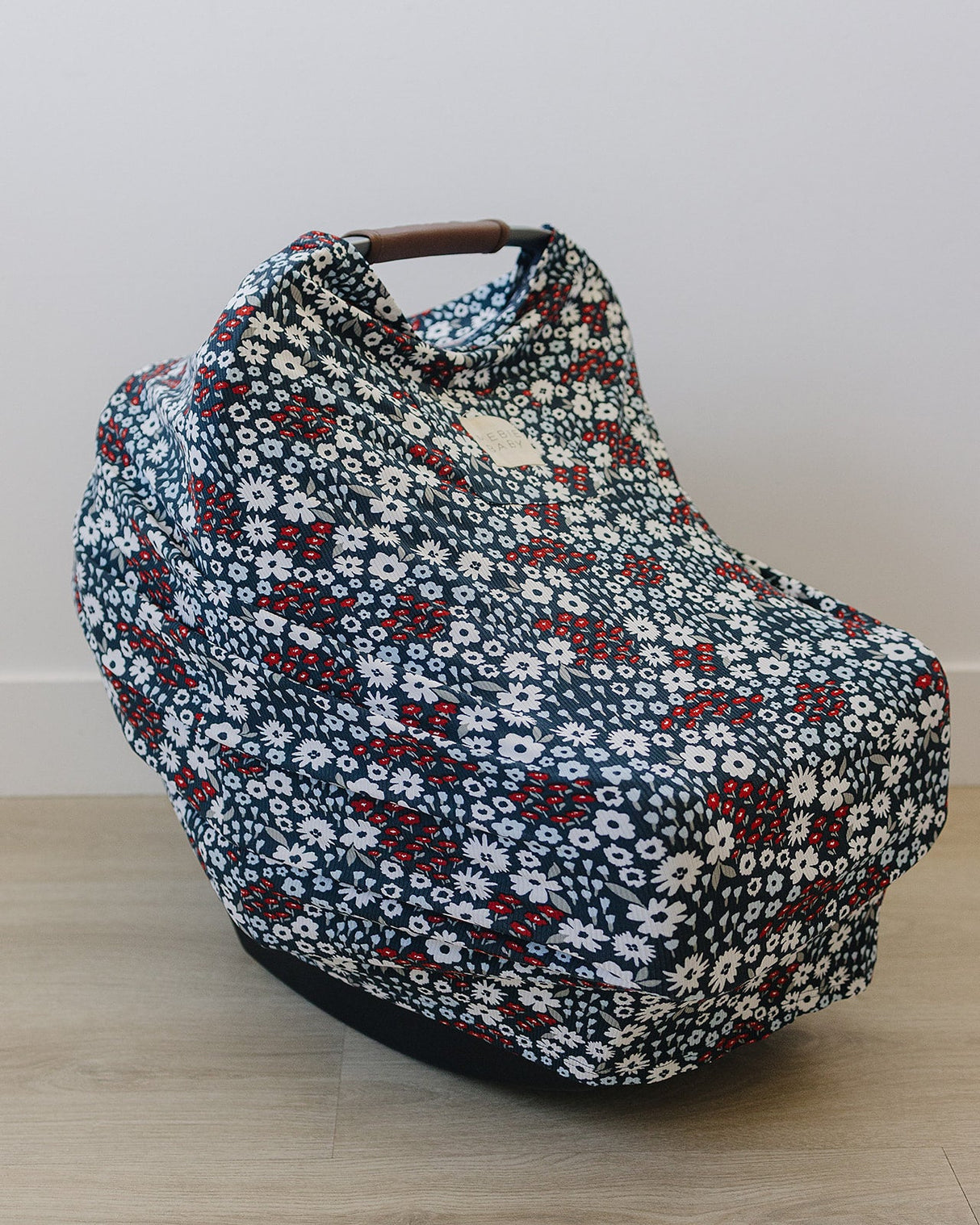 Americana Floral Ribbed Bamboo Multi-Use Cover - HoneyBug 