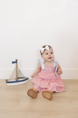 Stripe Ruffle Dress - HoneyBug 
