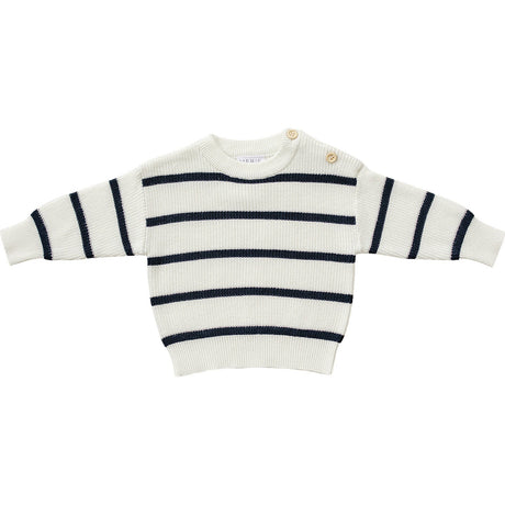 Navy Stripe Knit Sweater - HoneyBug 