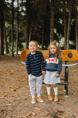 Navy Stripe Long Sleeve Tee - HoneyBug 