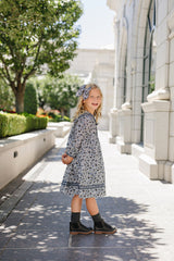 Floral Sailor Dress - HoneyBug 