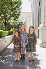 Floral Sailor Dress - HoneyBug 