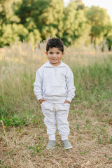 Good Vibes Quarter Zip French Terry Set - HoneyBug 