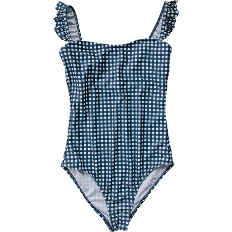 Navy Gingham Women’s One-Piece - HoneyBug 