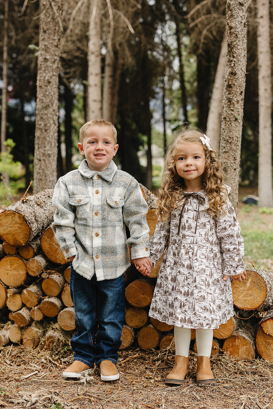 Grey Plaid Shacket - HoneyBug 