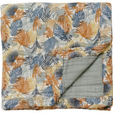 Paradise Palms+ Dusty Blue Muslin Quilt