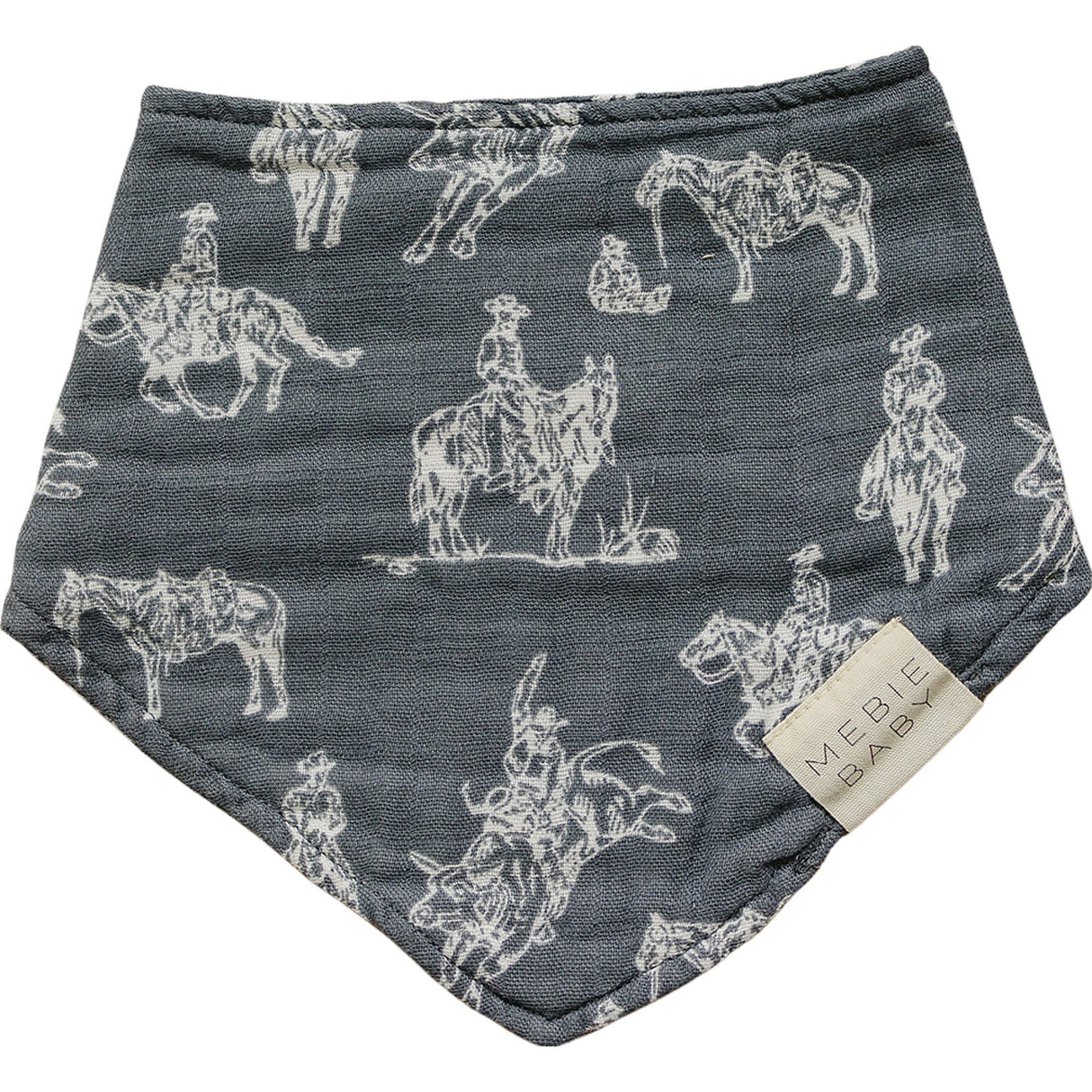 Wild West Muslin Bib - HoneyBug 