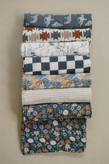 Charcoal Checkered Muslin Swaddle Blanket - HoneyBug 