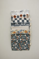 Taupe Stripe Muslin Burp Cloth - HoneyBug 