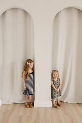 Navy Stripe Knit Tank Dress - HoneyBug 