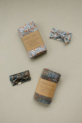 Navy Floral Bamboo Head Wrap - HoneyBug 