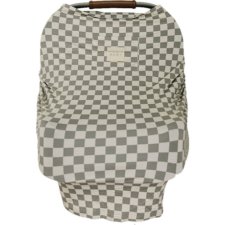 Light Green Checkered Bamboo Multi-Use Cover - HoneyBug 