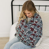 Americana Floral Ribbed Bamboo Multi-Use Cover - HoneyBug 