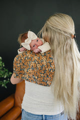 Venetian Floral Muslin Burp Cloth - HoneyBug 