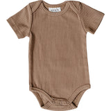 Tan Ribbed Bodysuit