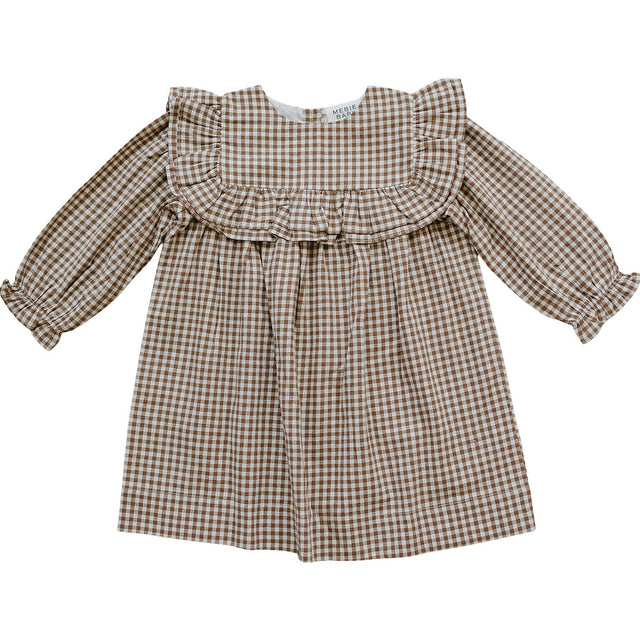 Gingham Ruffle Dress - HoneyBug 