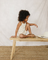 Cream Tulips Tank + Biker Short Set - HoneyBug 