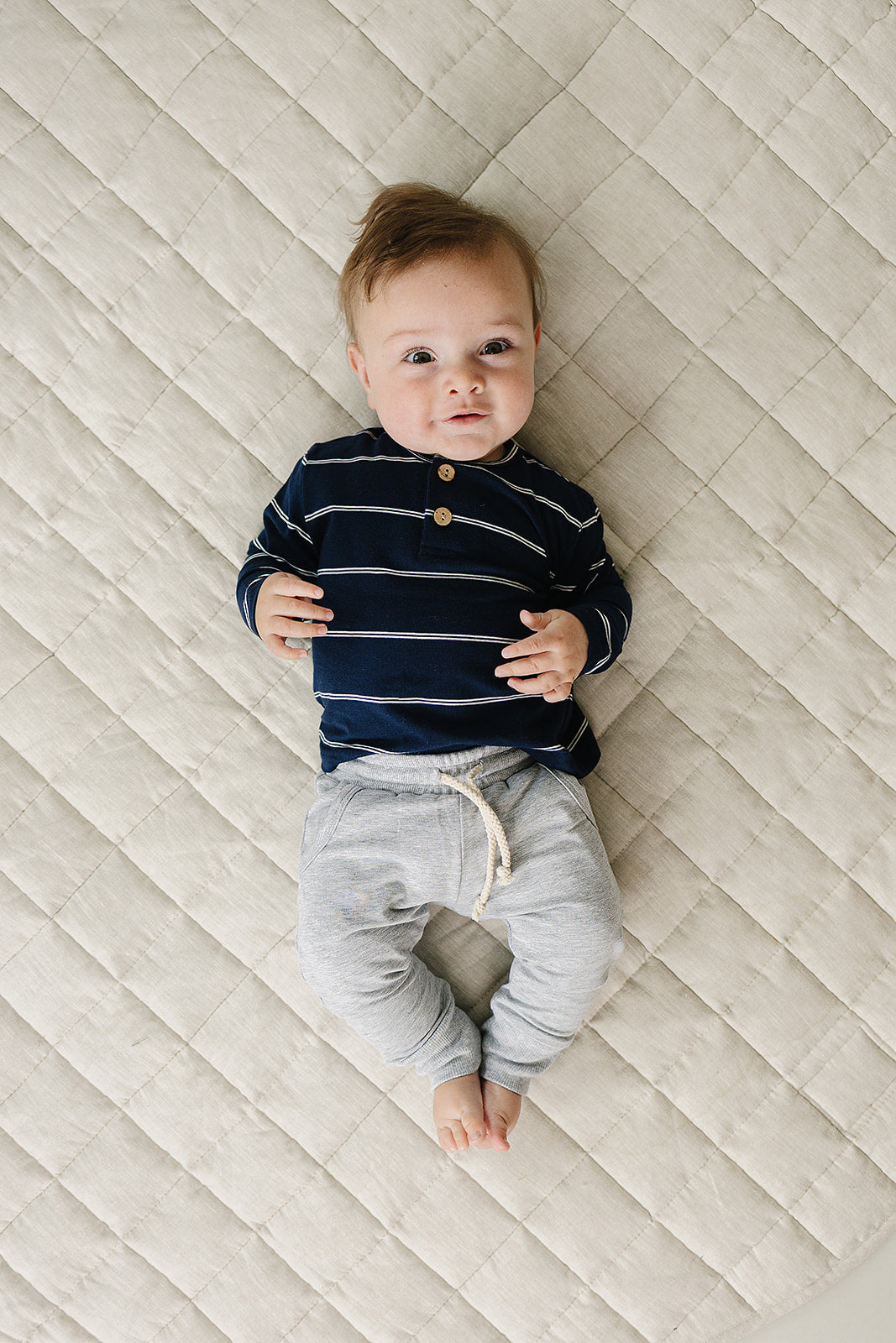 Navy Stripe Long Sleeve Tee - HoneyBug 