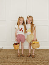 Yellow Gingham Shorts