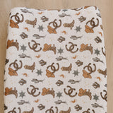 Outlaw Cowboy Muslin Changing Pad Cover