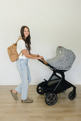 Dark Green Daisy Bamboo Multi-Use Cover - HoneyBug 