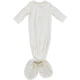 White Bamboo Knot Gown - HoneyBug 