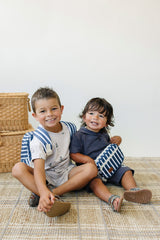 Navy Stripe Mini Fanny Pack - HoneyBug 