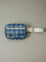 Navy Plaid Mini Fanny Pack - HoneyBug 