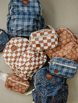 Navy Floral Mini Backpack - HoneyBug 