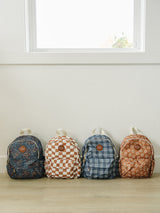 Navy Floral Mini Backpack - HoneyBug 