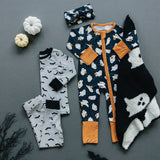Ghosts Bamboo Zipper - HoneyBug 