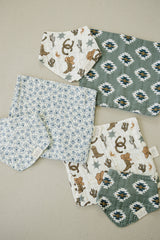Outlaw Cowboy Classic Muslin Bib - HoneyBug 