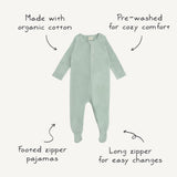 Zipper Pajama - Roman Green