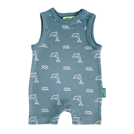 Tank Romper - Ocean Dolphins - HoneyBug 