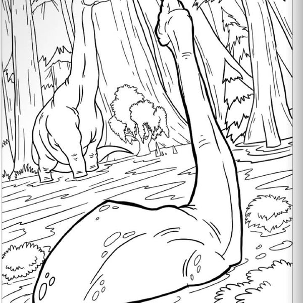 Coloring Book - Dinosaurs - HoneyBug 