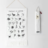 Animal Alphabet Printed Tapestry - French Edition - HoneyBug 