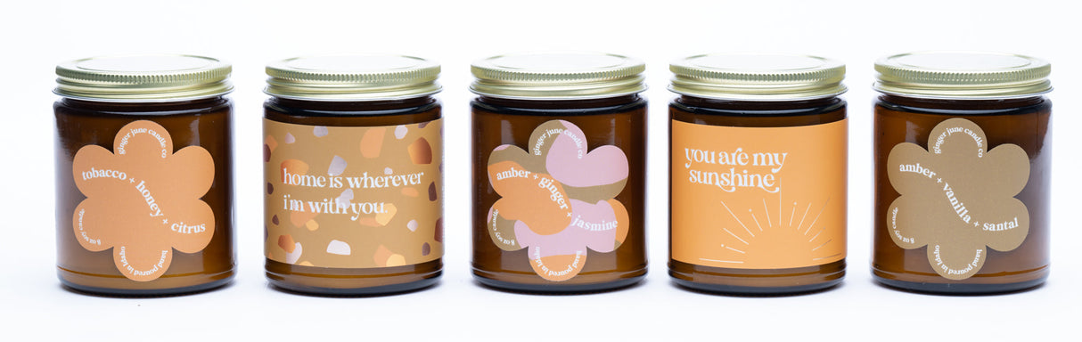 Tobacco + Citrus + Honey • 9 oz Soy Candle - HoneyBug 