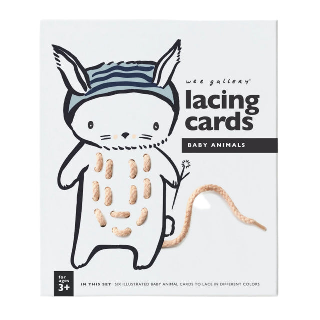 Lacing Cards - Baby Animals - HoneyBug 