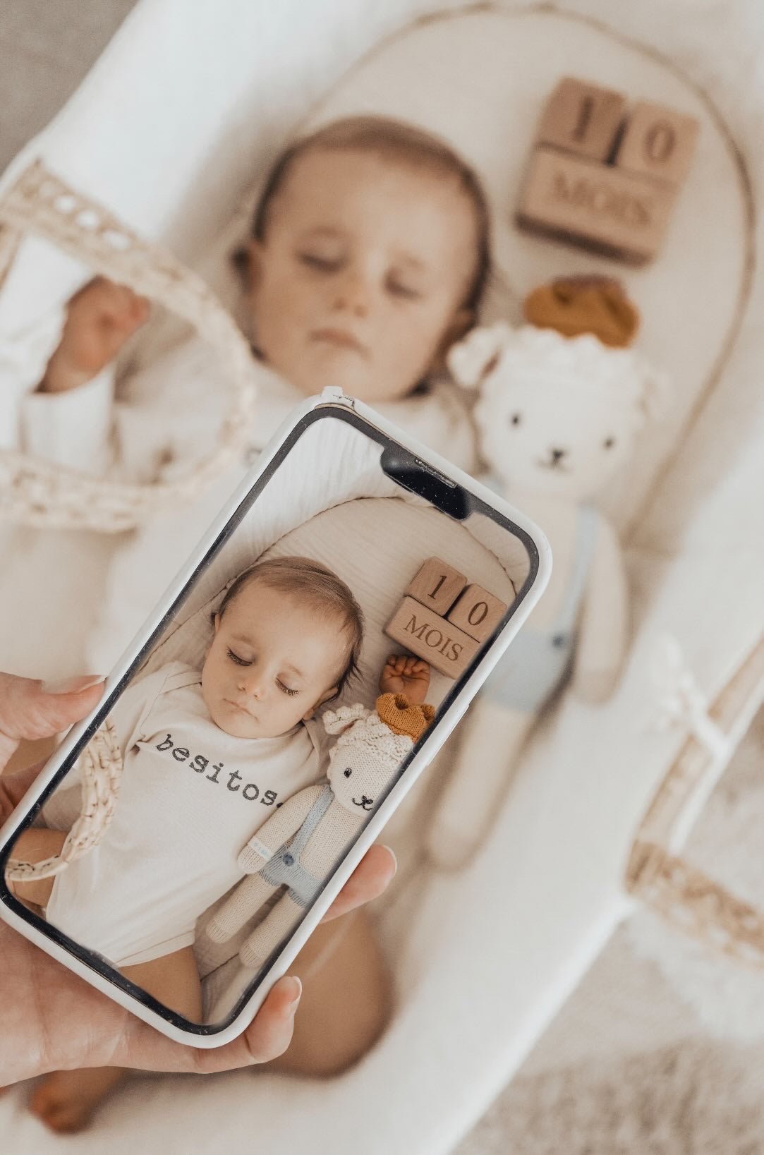 Besitos Organic Cotton Baby Bodysuit Long Sleeve - HoneyBug 