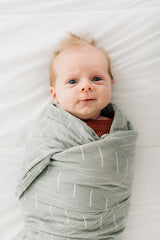 Desert Sage Muslin Swaddle Blanket - HoneyBug 