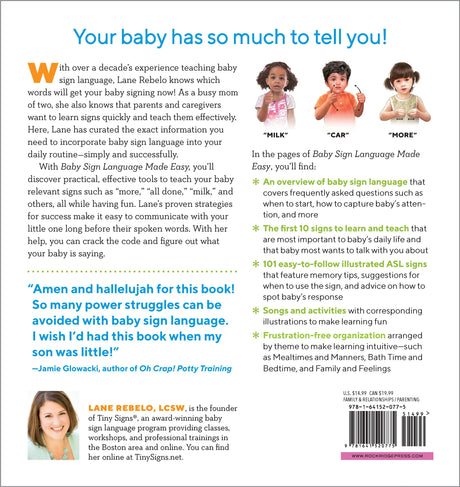 Baby Sign Language Made Easy: 101 Signs to Start Communicating with Your Child Now (Spiral Bound)