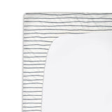 Organic Changing Pad Cover - Navy Stripes - HoneyBug 