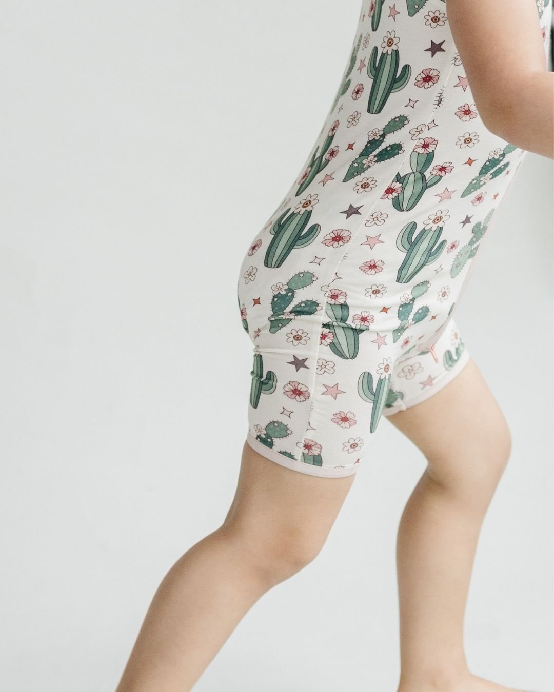 Bamboo Two Piece Shorts Set | Cactus Flowers - HoneyBug 