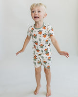 Bamboo Two Piece Shorts Set | Smiley Cowboy - HoneyBug 