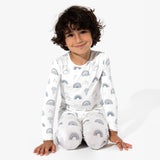 Grey Rainbows Bamboo Kids Pajamas - HoneyBug 